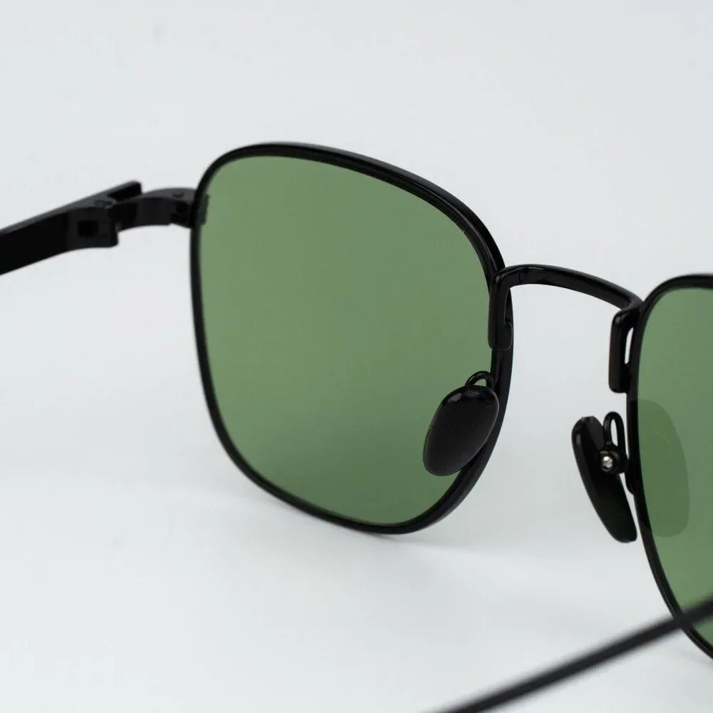 Gucci Women Sunglasses Metal Black Green Square GG1876S 004 NEW AUTHENTIC - Picture 6 of 10